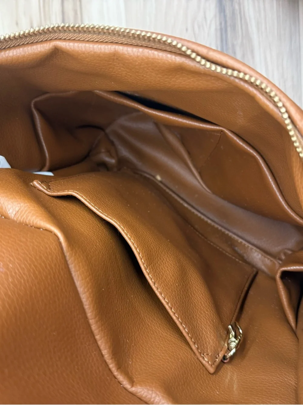 Fawn Design Brown Leather Convertible Backpack